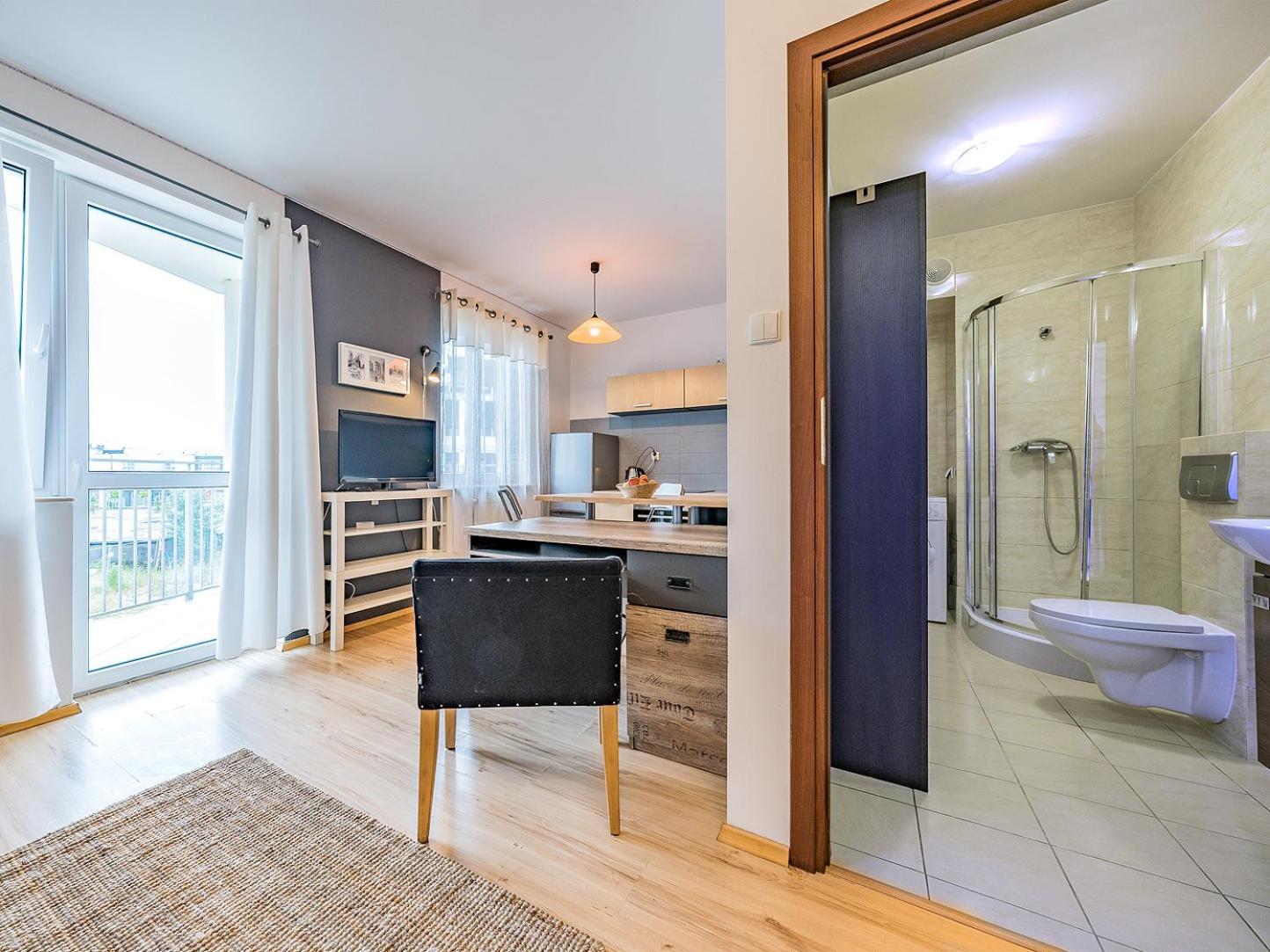 Apartament Z Balkonem I Bezplatnym Parkingiem Gdansk Dış mekan fotoğraf